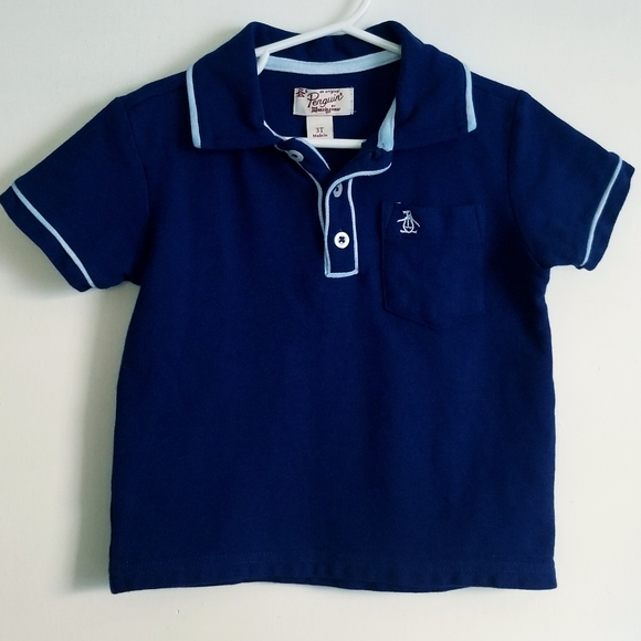 2/$20 Boy's Penguin Polo Shirt Size 3T - Picture 2 of 6